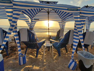 Enjoy Your Most Relaxing Beach Day at New Smyrna Beach's No-Drive Areas with Beachfront Bellhop Chair and Cabana Rentals