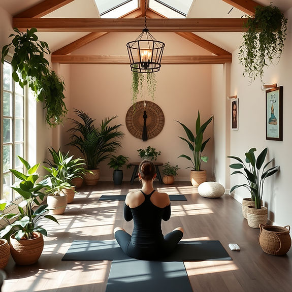 Calm indoor yoga place with plants and relaxed vibe no people.jpg