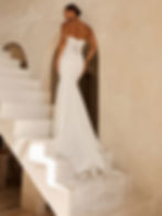 Lohan by Serene Serene Madi Lane wedding dress featuring lace corset bodice, fitted silhouette and dramatic lace train