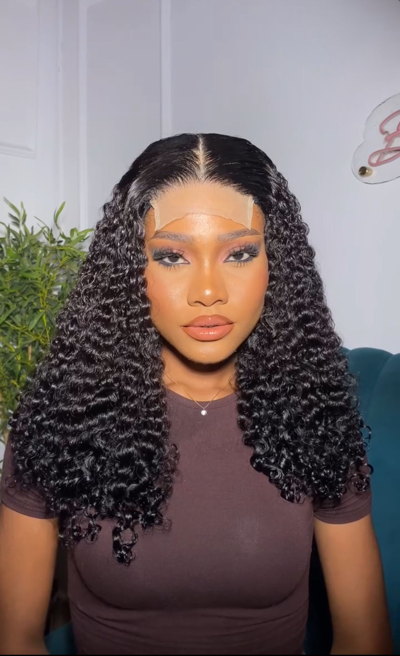 Luxury rome curly closure glueless unit 