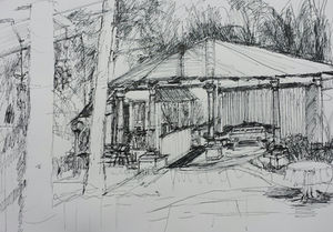 Pavillon 42x60 Tuschefeder 2015