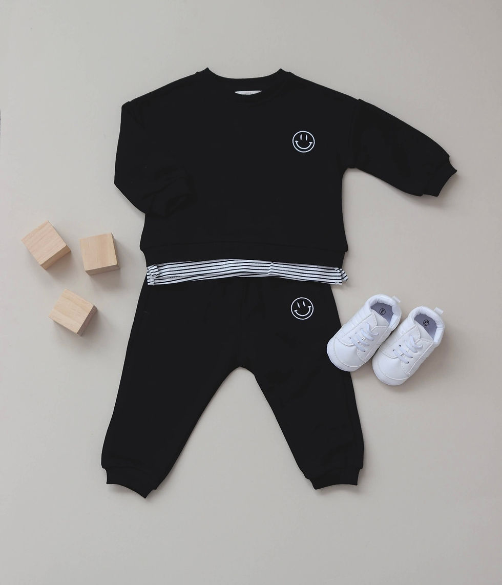 Thumbnail: HAPPY FACE SET BLACK