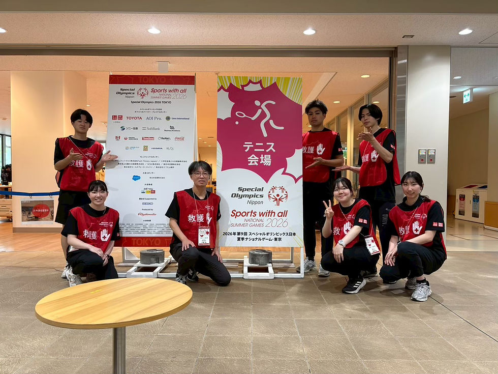 スペシャルオリンピックス東京大会のテニス競技に、救護班として参加しました。