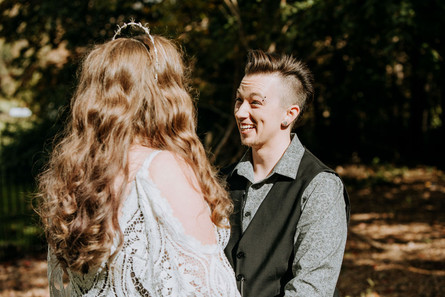 Rowan smiles, staring at Stella after their first look