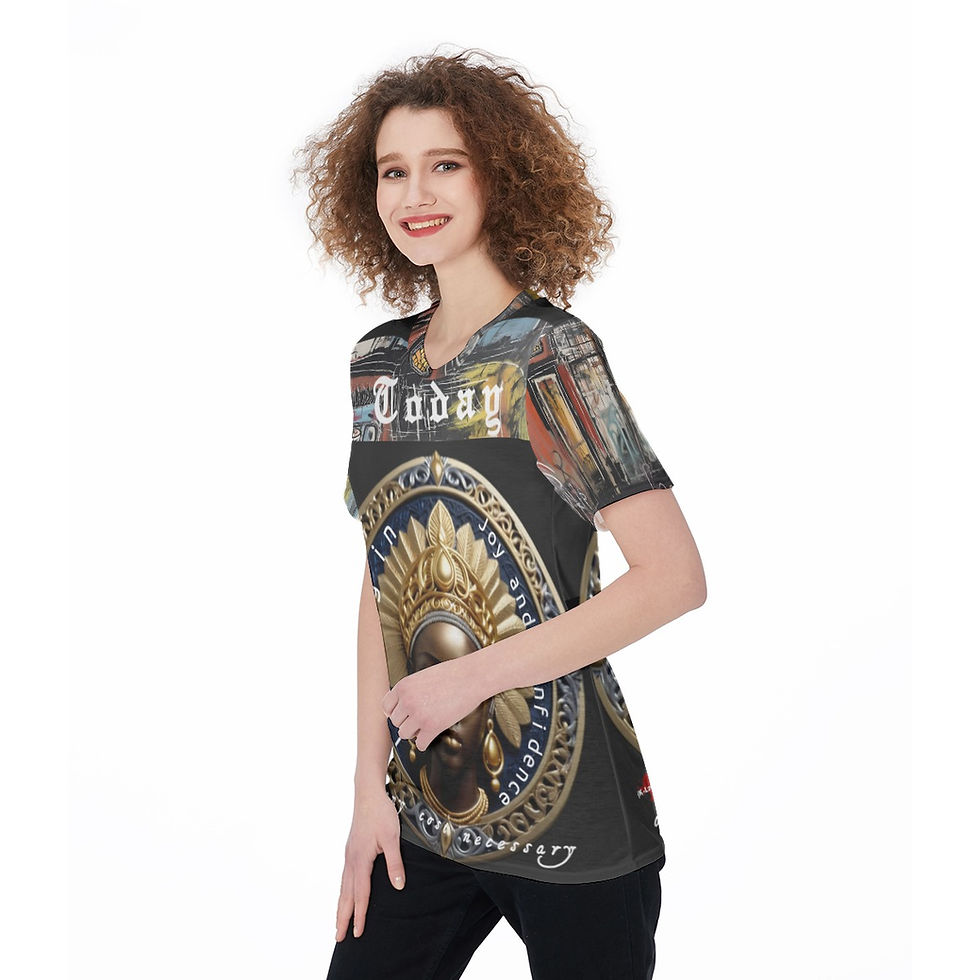 Thumbnail: All-Over Print Women's O-Neck T-Shirt|180 GSM Jersey