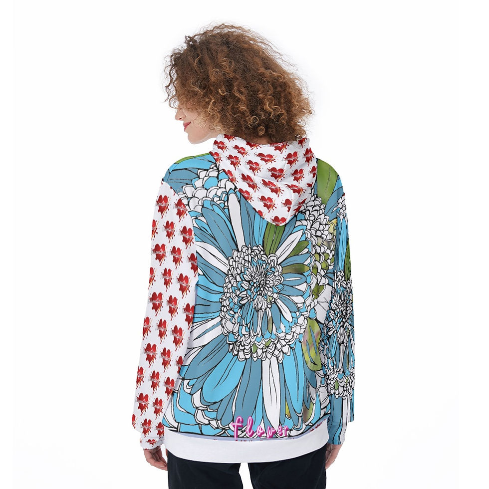 Thumbnail: All-Over Print Women's Heavy Fleece Hoodie