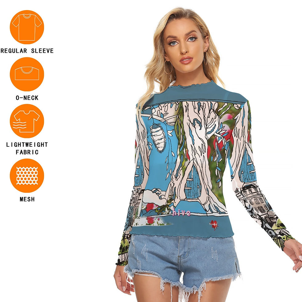 Thumbnail: All-Over Print Women's Mesh T-shirt