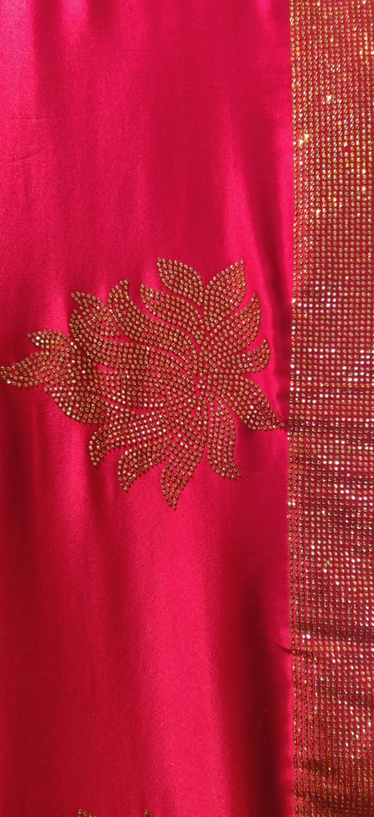 Thumbnail: Pure Silk with crystal work