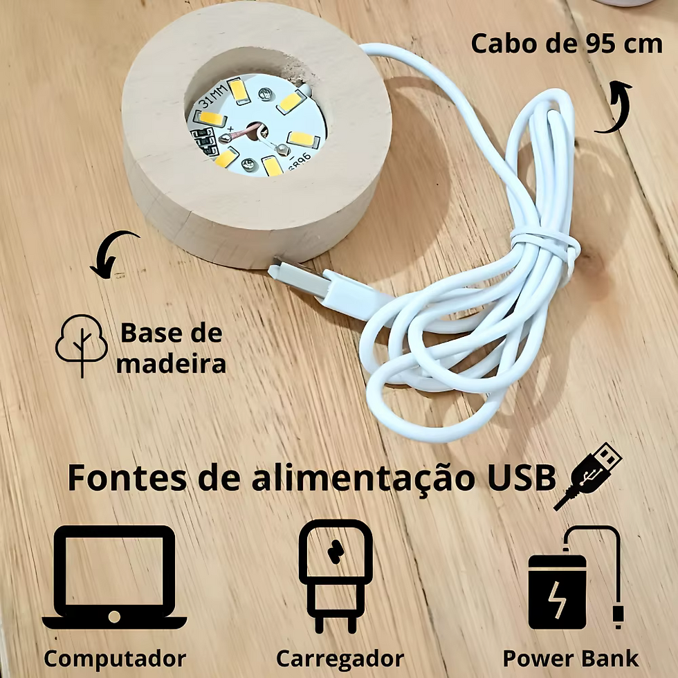 Miniatura: Luminária Cristal Planeta LED