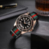Miniatura: Relógio de Quartzo Masculino com Pulseira de Nylon e Função de Luz Noturna