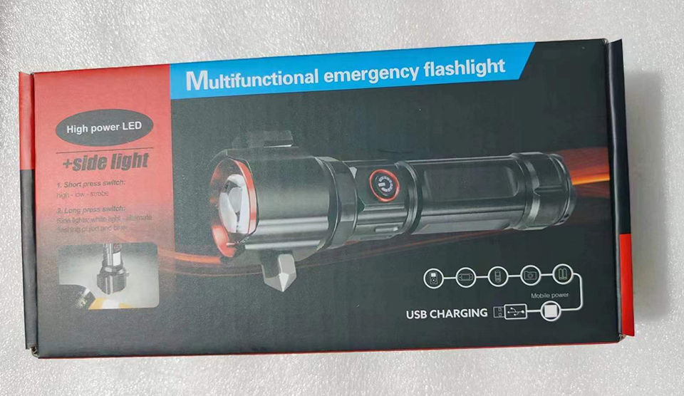 Miniatura: Lanterna Tática LED Recarregável