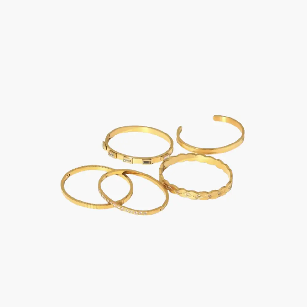 Miniatura: Pulseiras de Luxo Banhadas a Ouro 18k
