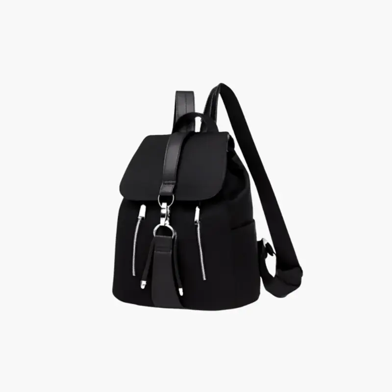 Mochila Feminina de Nylon Preta