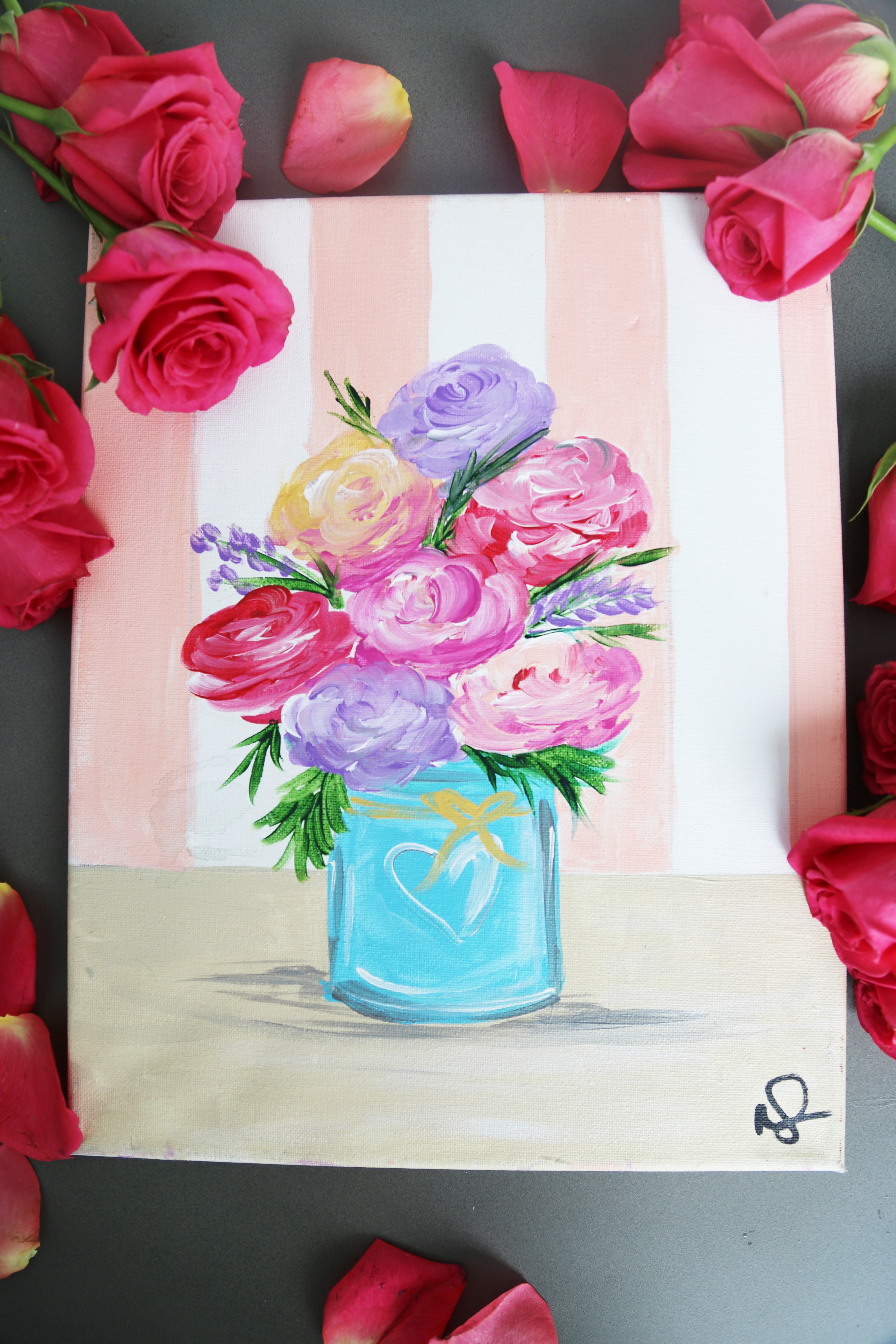 Floral Stripes