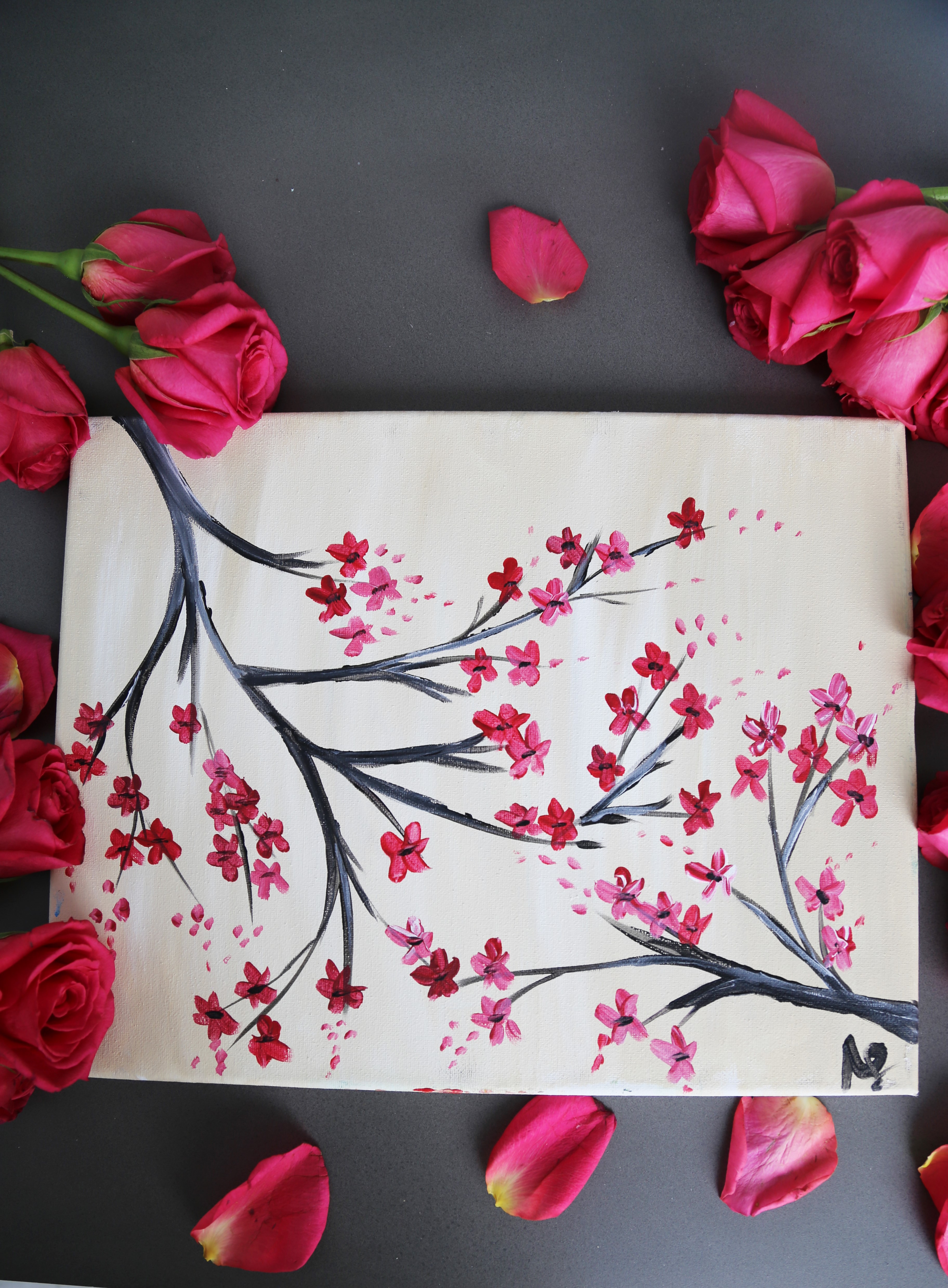 Red Cherry Blossoms