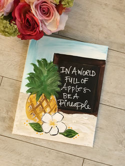 Pineapple Chalkboard