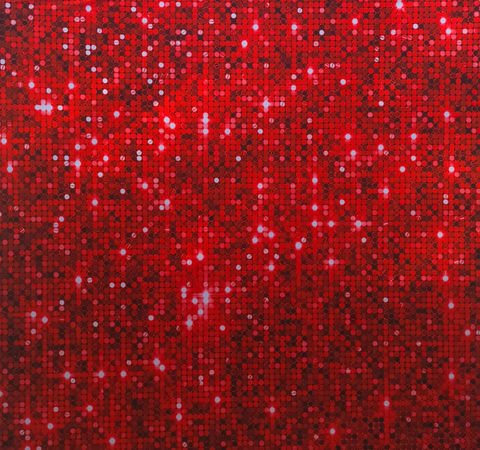Ruby shimmer sequin tension fabric backdrop rental for photo booths — bold glitter background by Wicked Pose, perfect for Christmas, New Year’s  and Valentines parties, and luxury events in Spring Hill, Florida