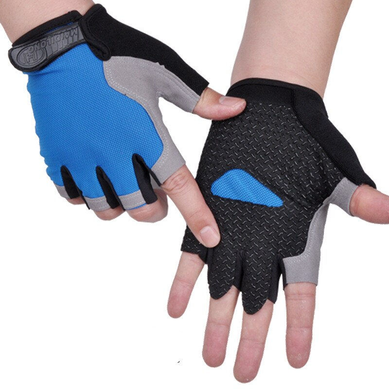 Thumbnail: Cycling Gloves Men Women Fingerless Weight Lifting Fitness Gym Gloves Training 