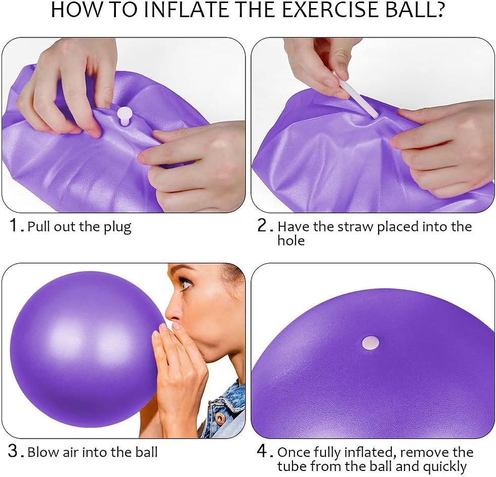 Thumbnail: Mini Exercise/Yoga Ball - 9 Inch