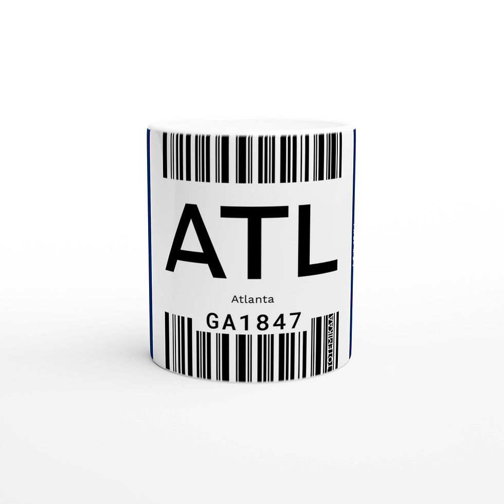 Thumbnail: Atlanta ATL mug on white background – front view.