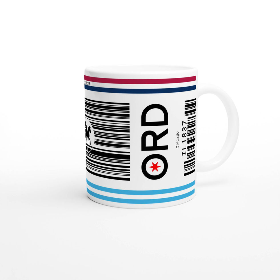 Thumbnail: Chicago ORD mug on white background – handle on the right side.
