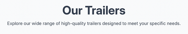 Ifor Williams Our Trailers
