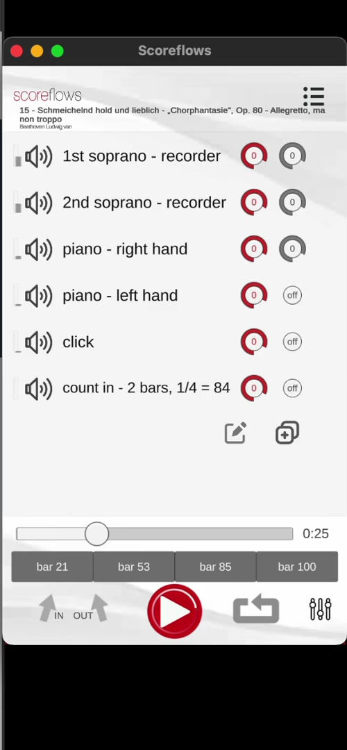 Miniaturbild: Schmeichelnd hold und lieblich railer für Scoreflows - Player (Sopranblockflöte)