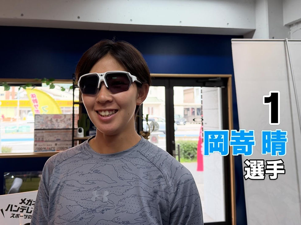 タカギ北九州ウォーターウェーブの選手にフィジカルサポートカラーサングラスを作成しました