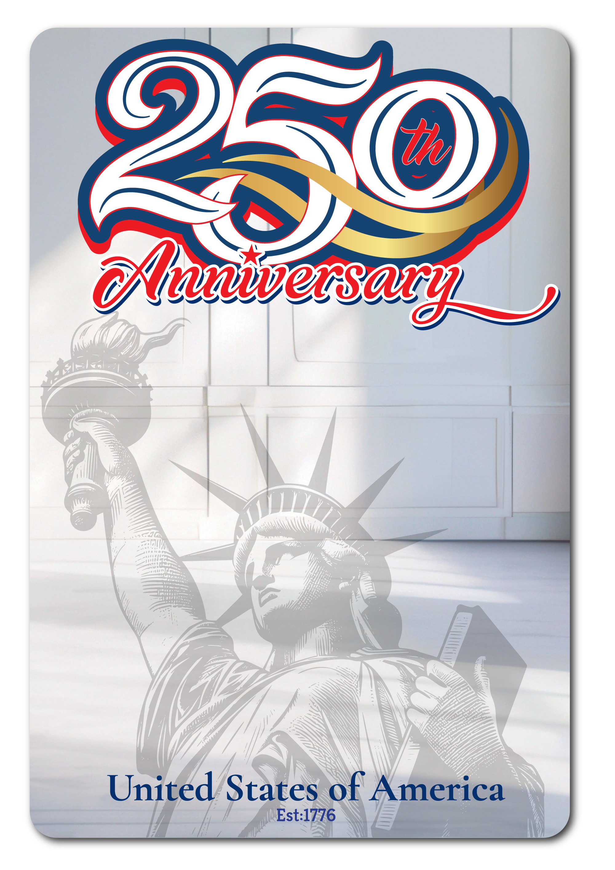 Statue of Liberty - America's 250th Birthday Locker Mirror