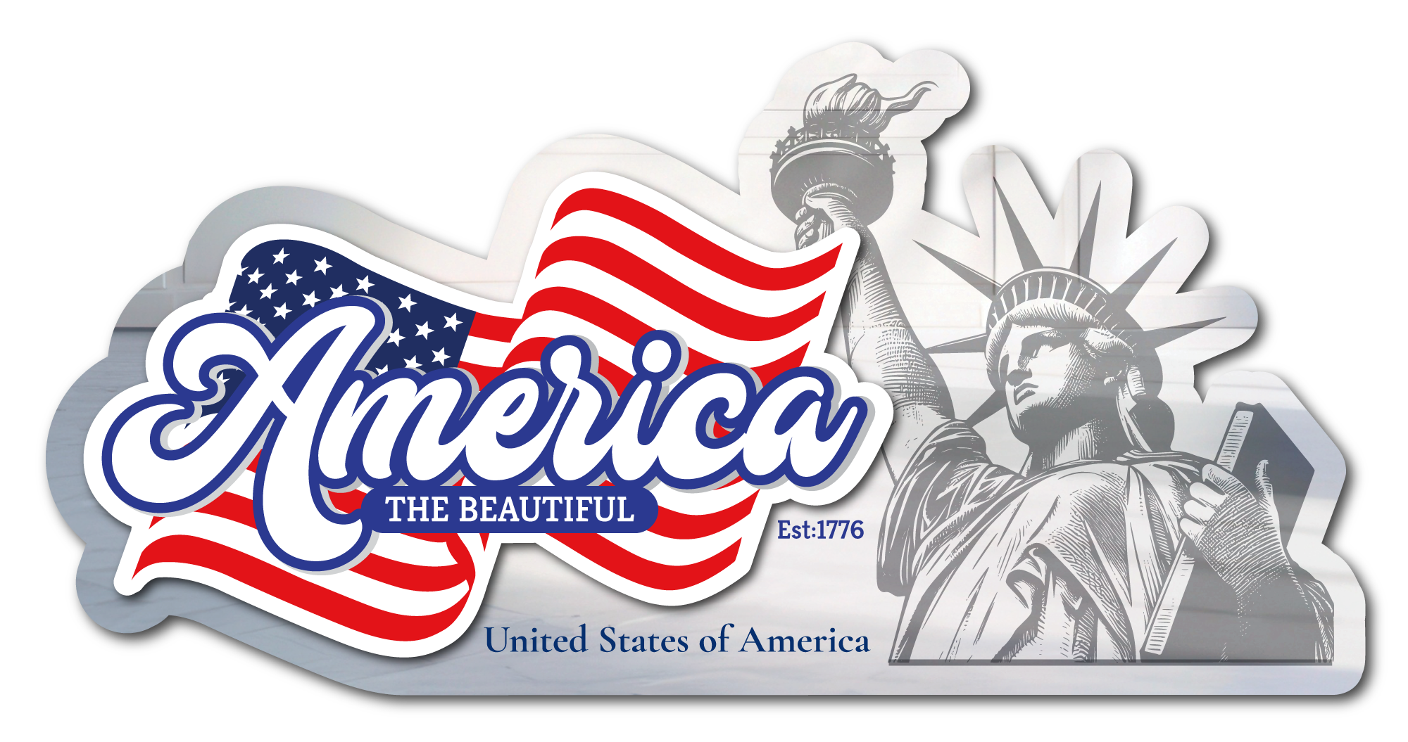 America the Beautiful Statue of Liberty Mirror