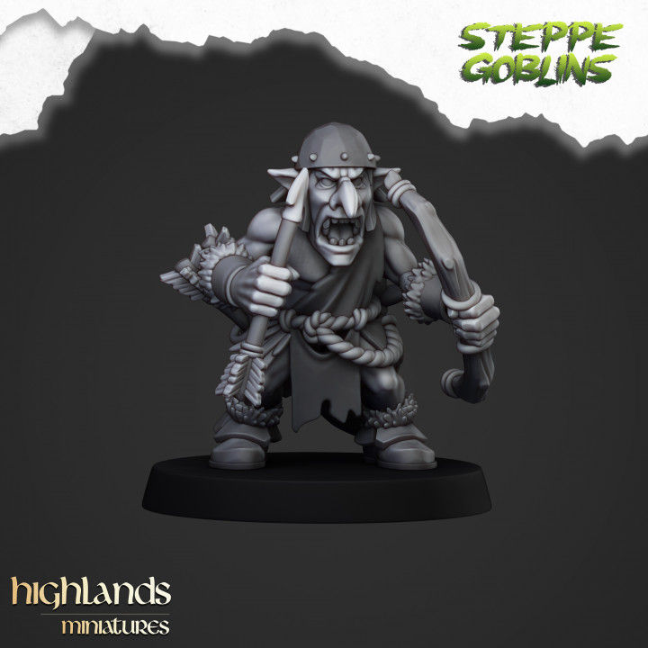 Miniature : Steppe Goblins with bows