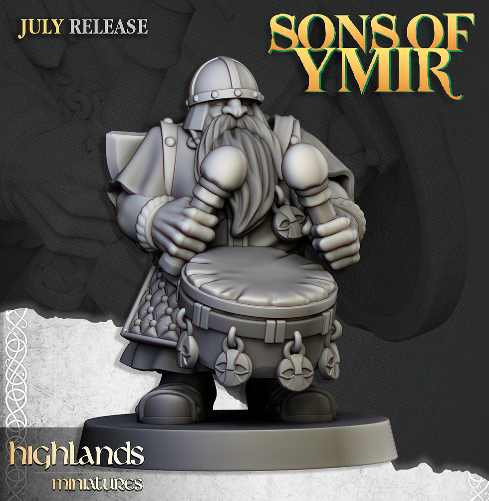 Miniature : Dwarf warrior two handed