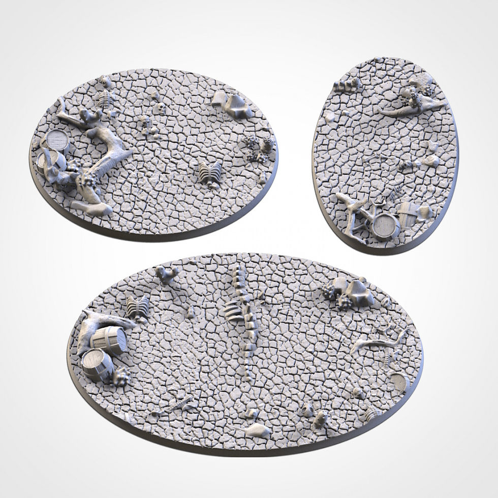 Miniature : Cracked desert Bases expansion