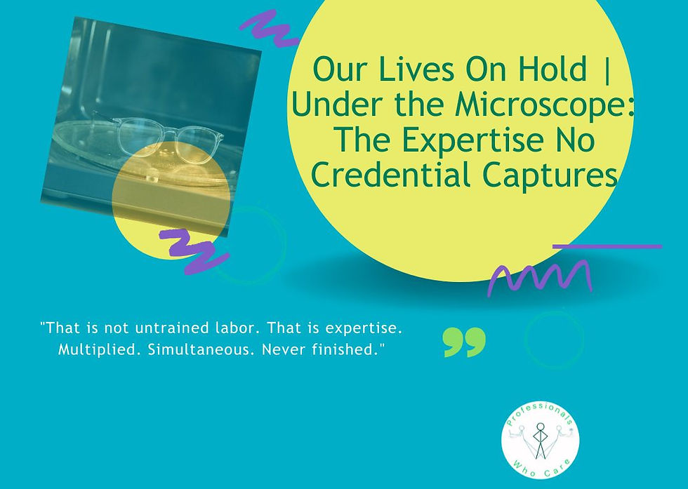 The Expertise No Credential Captures