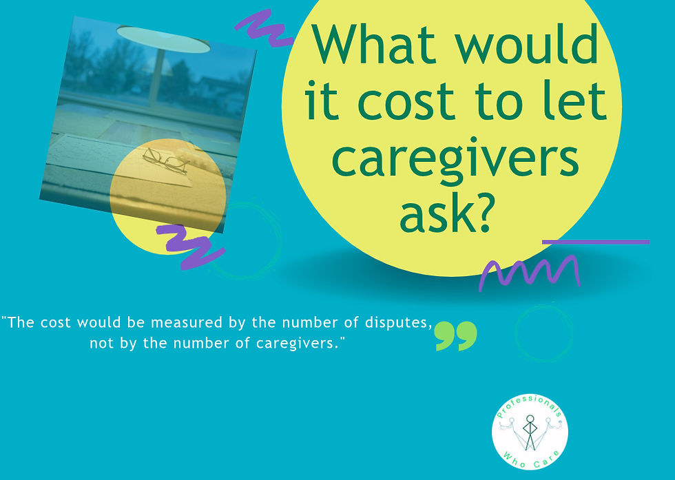 What would it cost to let caregivers ask?