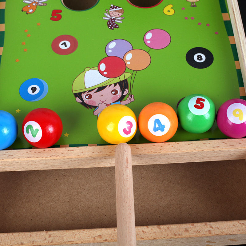 Thumbnail: Wooden Mini Pool Table