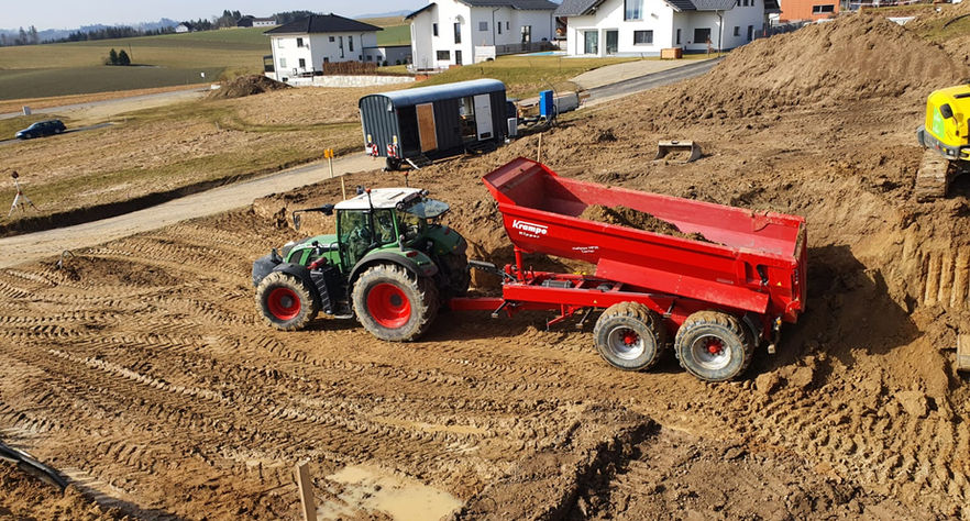 Erdmulde, Lohnunternehmen Ganser, LU Ganser, Lohnunternehmen, Ganser, Puchenau, Urfahr, Linz, Oberösterreich,  