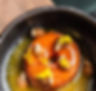 Ciambellina di patate, spuma allo zabaione e assoluto di pinolo.