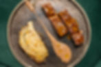 Spalla e coscia di agnello, fondo vegetale e cavolo infornato.