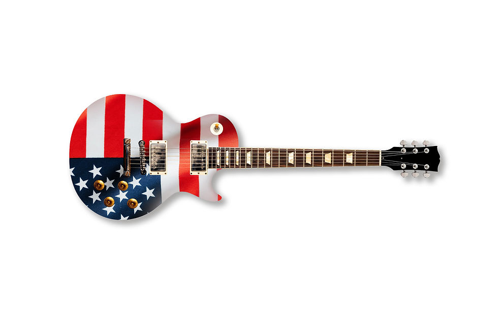 Thumbnail: Stars & Stripes Guitar, Glossy Acrylic Decorative Wall Art