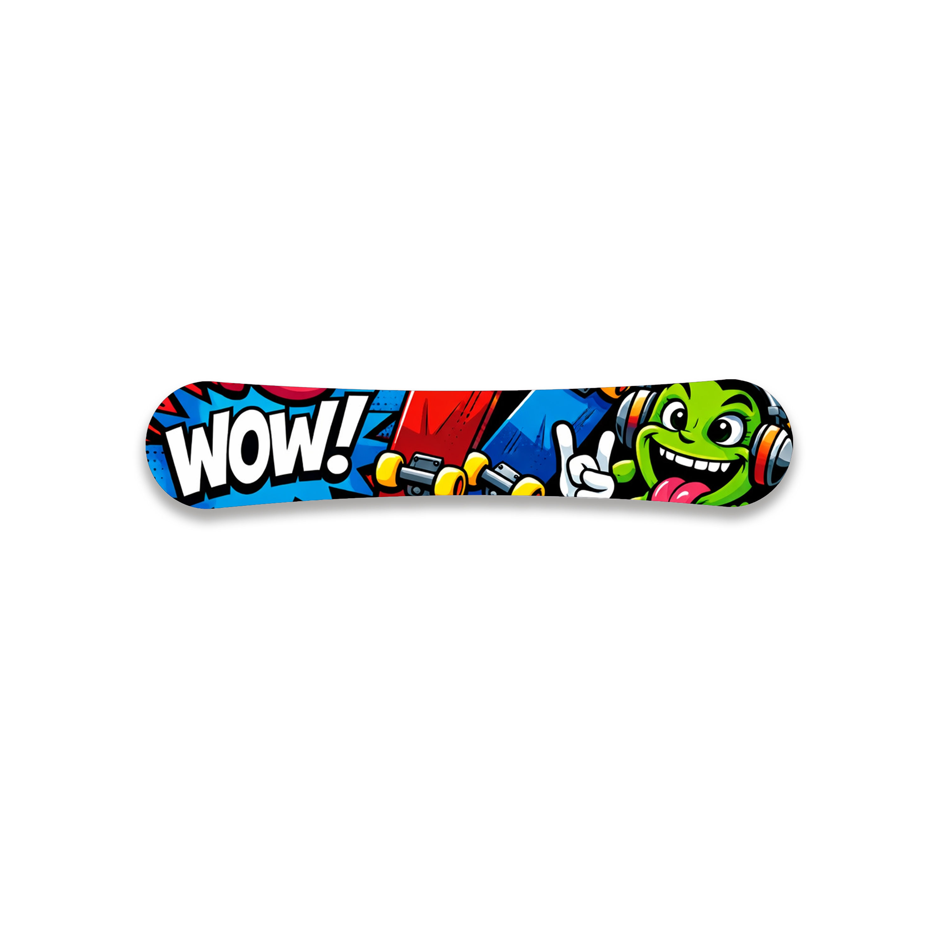 WOW! Gamer Energy, Pop Art Acrylic Snowboard Wall Art