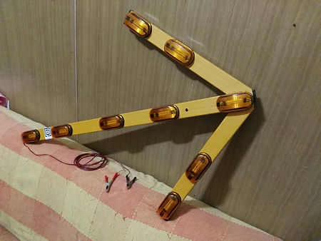 Flecha vial led 9 faros