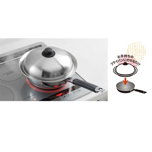 Thumbnail: 日本製Yoshikawa圓頂型連蓋蒸碟