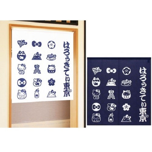 日本製 HelloKitty 門簾 85x90cm