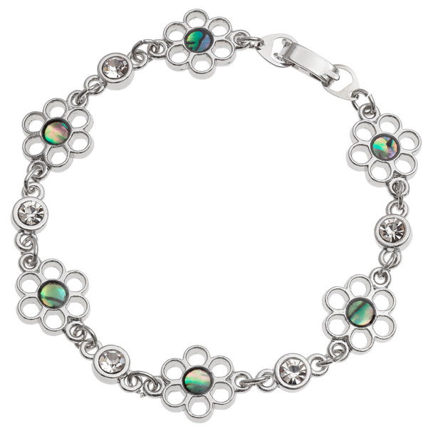 Flower Paua Shell Bracelet