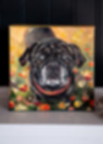 Thumbnail: Pet Portrait on Canvas, 5x7 or 6x6