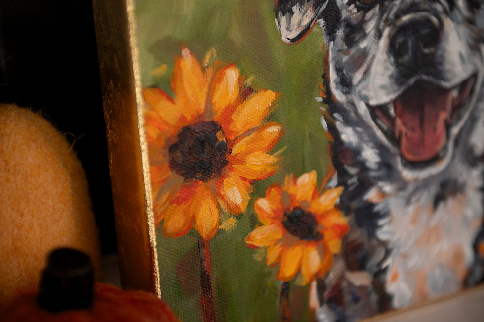 Thumbnail: Pet Portrait on Canvas, 8x10 or 10x10
