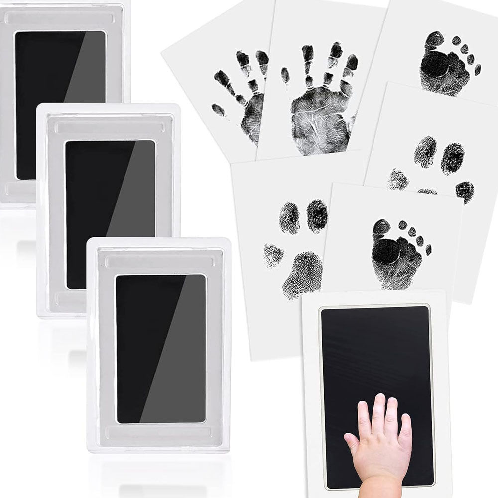 Bebek El Ayak İzi Fotoğraf Hatıra Çerçevesi Mürekkepsiz Baskı