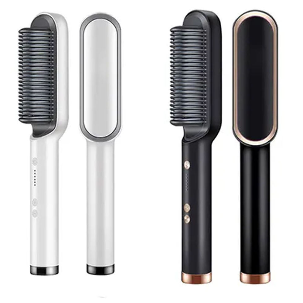 Küçük resim: Led Göstergeli 230°c Seramik 360° Döner Sap Saç Düzleştirici Tarak