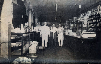 Maxey's Store Interior, circa 1930, Harvey Goode, William Maxey Sr, Joe Maxey, Arthur Hanc